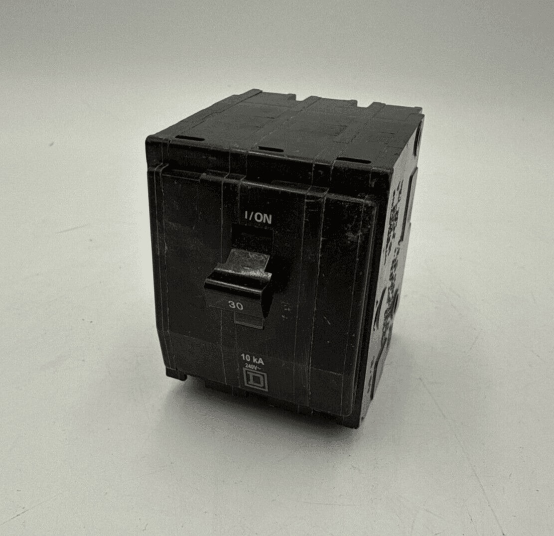 30 Amps, Square D #QO330, Circuit Breaker, 3-Pole, 240 Volts, 10kA, Plug-In