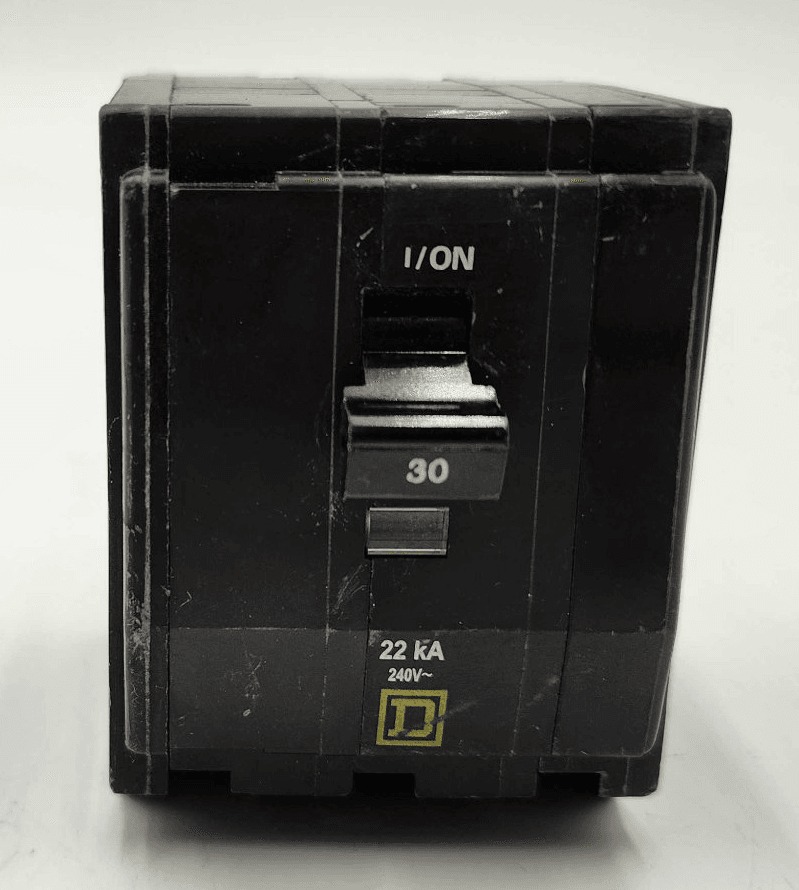 30 Amps, Square D #QO330VH, Circuit Breaker, 3-Pole, 240 Volts, 22kA