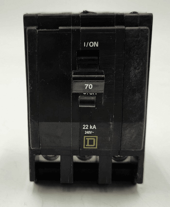 70 Amps, Square D #QO370VH, Circuit Breaker, 3-Pole, 240 Volts, 22kA