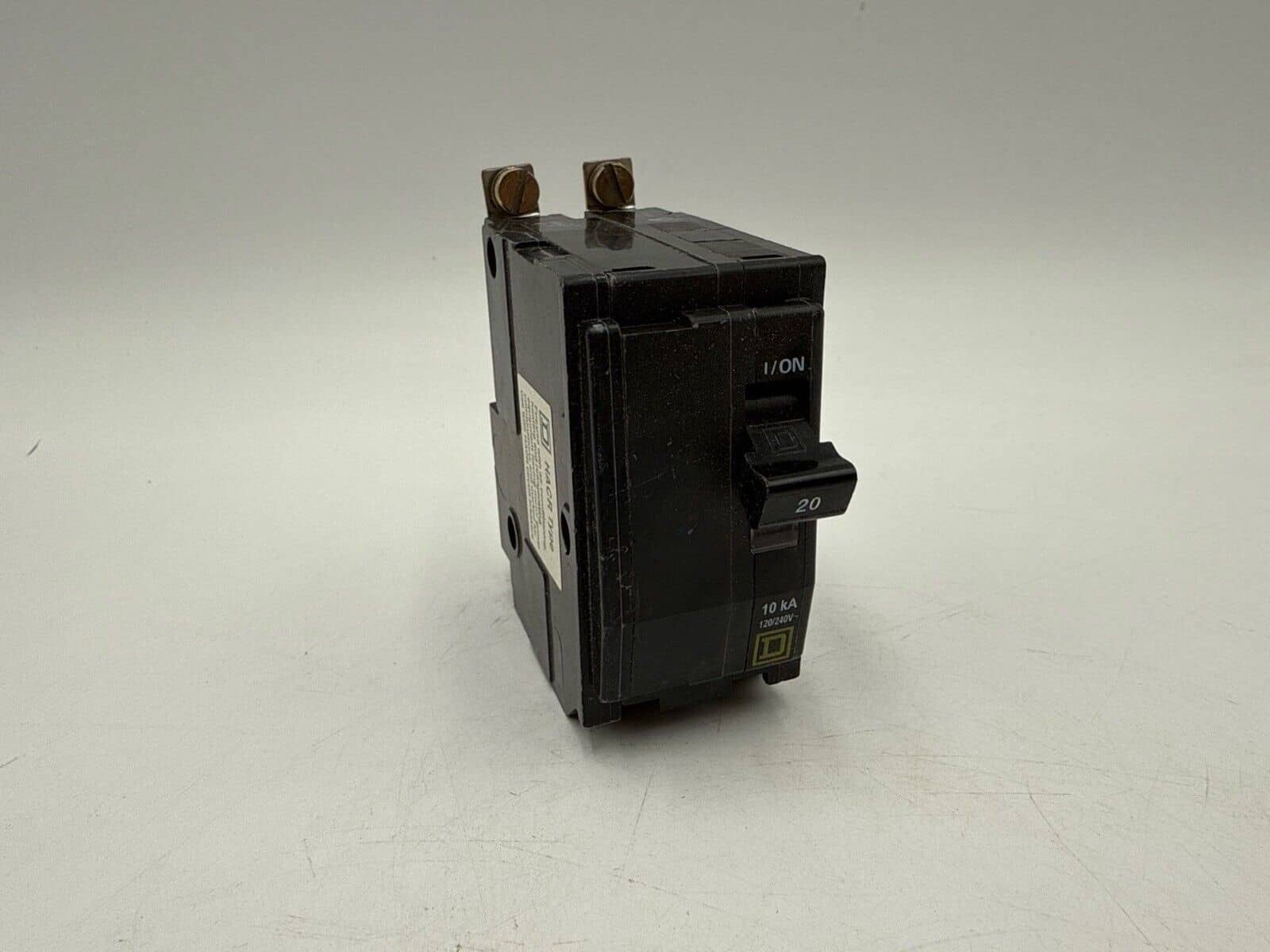 20 Amps, Square D #QOB220, Circuit Breaker, 2-Pole, 240 Volts, Bolt-On (2 available)