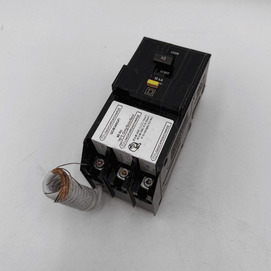 40 Amps, Square D #QOB340GFI, Circuit Breaker, 3-Pole, 240 Volts, NEW