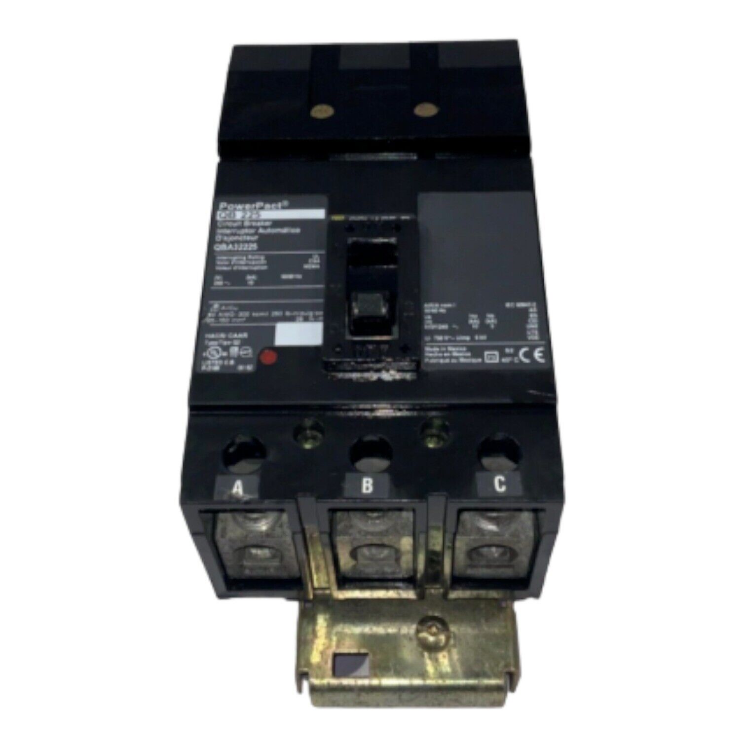 225 Amps, Square D #QBA32225, I-Line Circuit Breaker, 3-Pole, 240 Volts