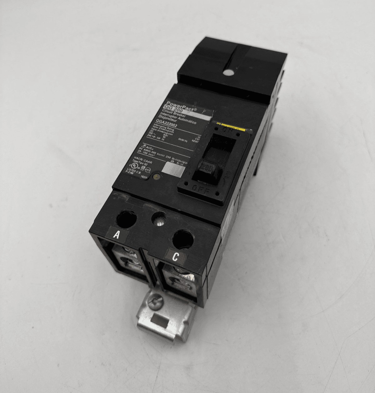 200 Amps, Square D #QGA222002, I-Line Circuit Breaker, 2-Pole, 240 Volts