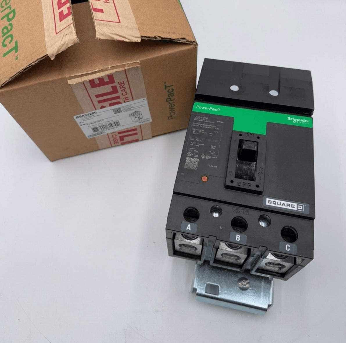 200 Amps, Square D #QGA32200, I-Line Circuit Breaker, 3-Pole, 240 Volts, NEW