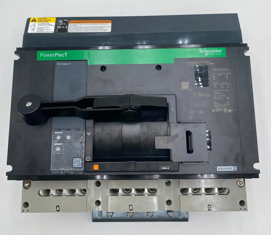 1000 Amps, Square D #RJA36100CU31ASAYP, Circuit Breaker, 3-Pole, 600 Volts, NEW