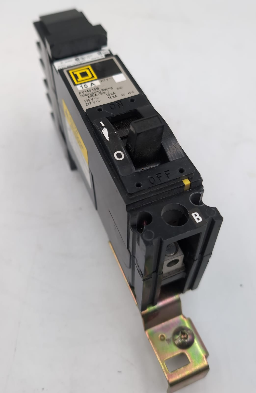 15 Amps, Square D #SQD-FY14015A, I-Line Circuit Breaker, 1-Pole, 277 Volts, 14kA (2 available)