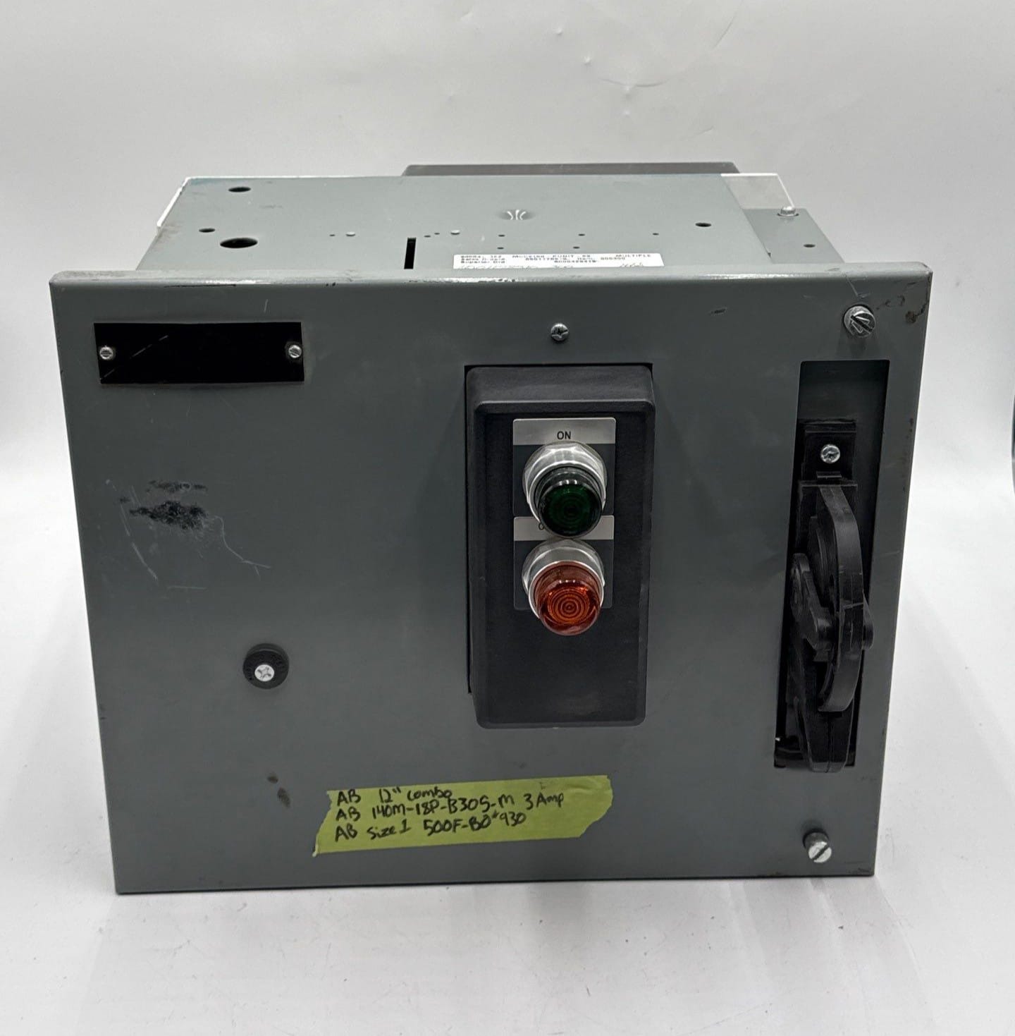 Allen-Bradley #2100, 12", 3 A, Cajón combinado para CCM, arrancador tamaño 1