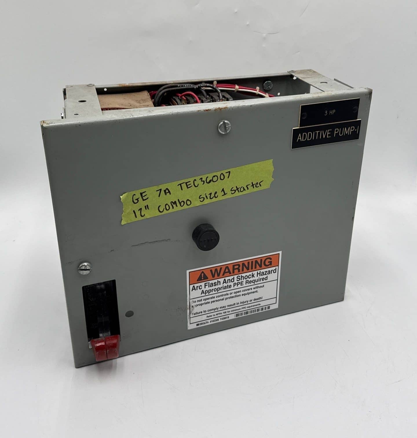 General Electric #8000, 12" combo mcc bucket star, 7 Amp