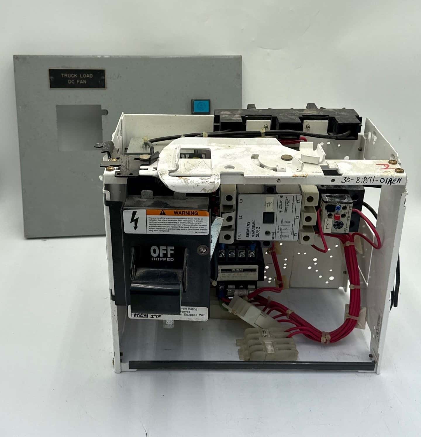Siemens Model 95, 50 Amp, 12" Combo MCC Bucket Size 2 3TF46 Starter ED63A050