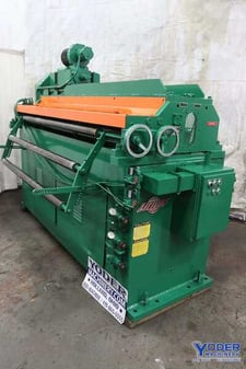 72" x .08" Littell feeder, 7" dia.feed rolls, pneumatic, 25 HP DC, 1984, #69176