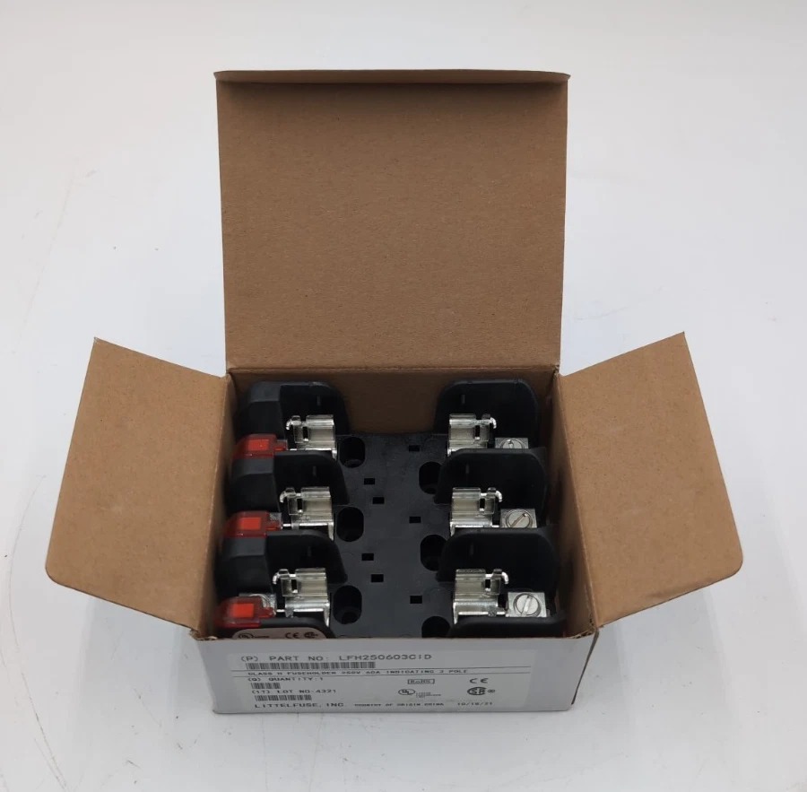 Littelfuse #LFH250603CID, POWR-GARD Fuse Block Holder Class H or KF Fuses, NEW