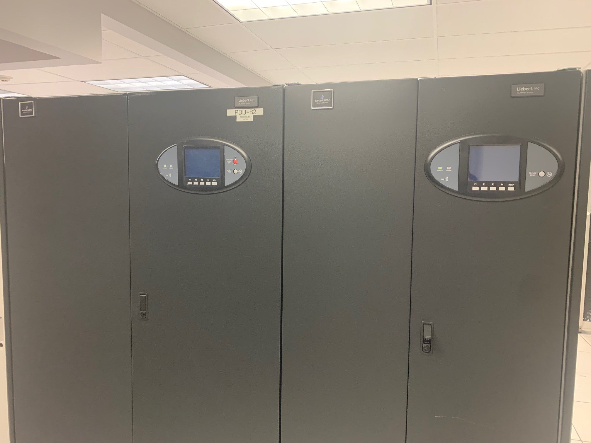 150 KVA Liebert PPC #PPA150C, data center power distribution unit, 480 Volts to 208Y/120 Volts, w/ EXC panel