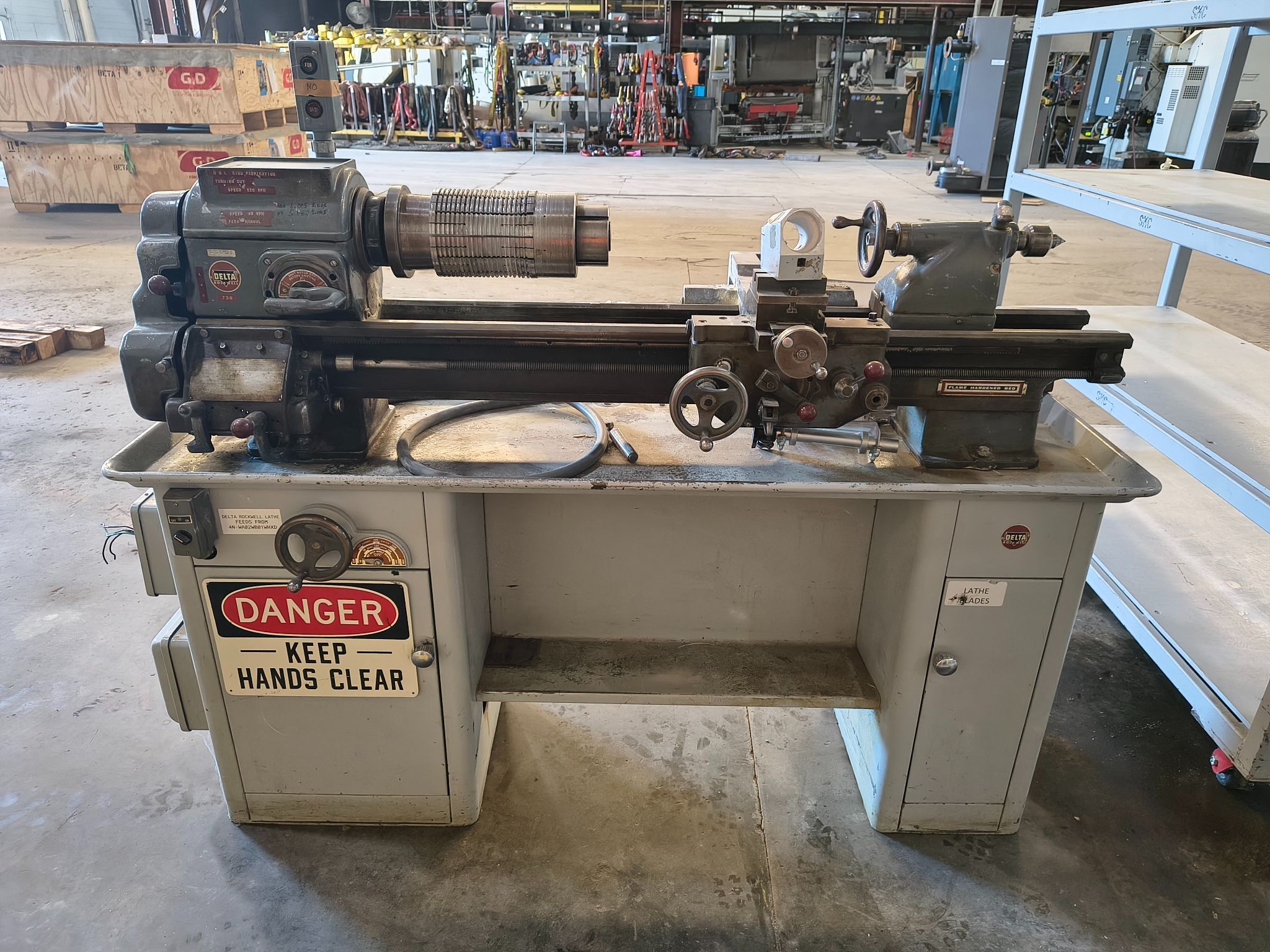 11" x 25" Rockwell #25-100, Metal Cutting Lathe