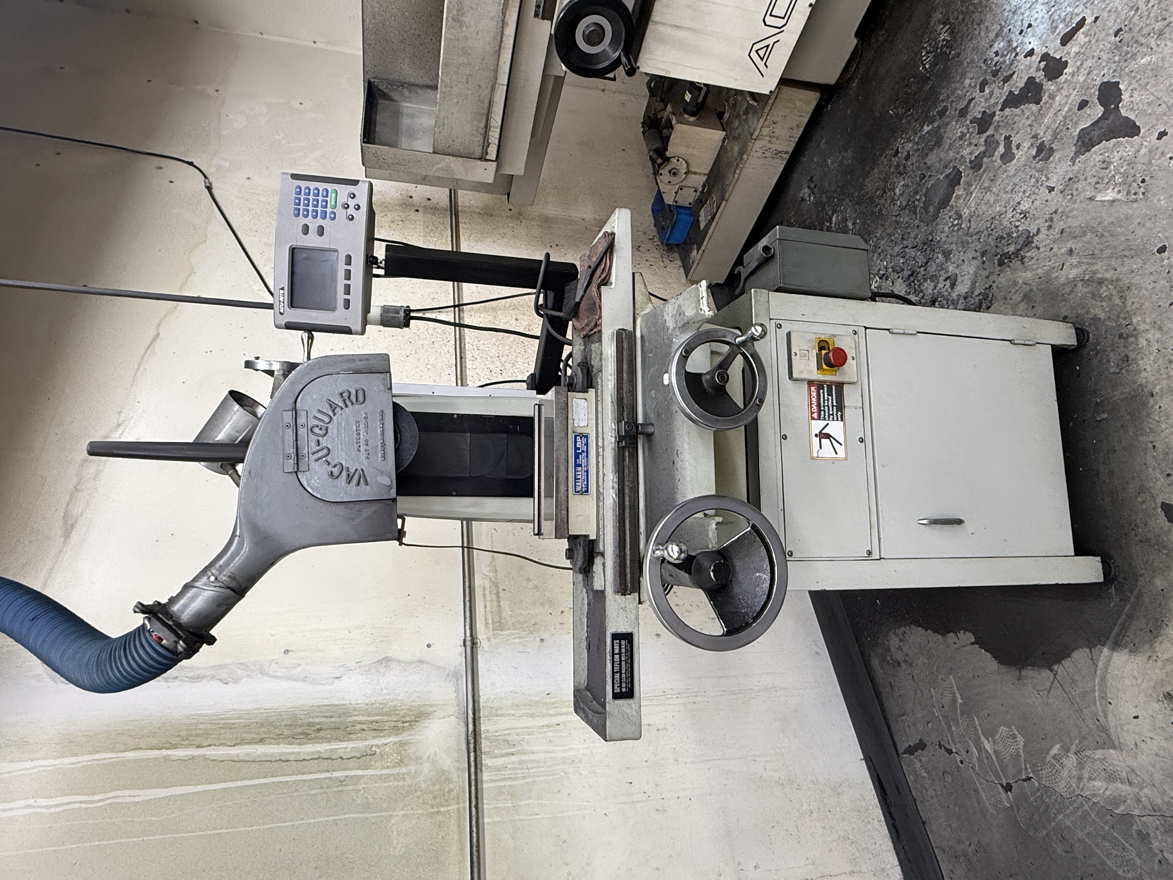 6" x 12" Harig #612, Surface Grinder, hand feed, 12-3/4" longitudinal travel, 3425 RPM, permanent magnetic