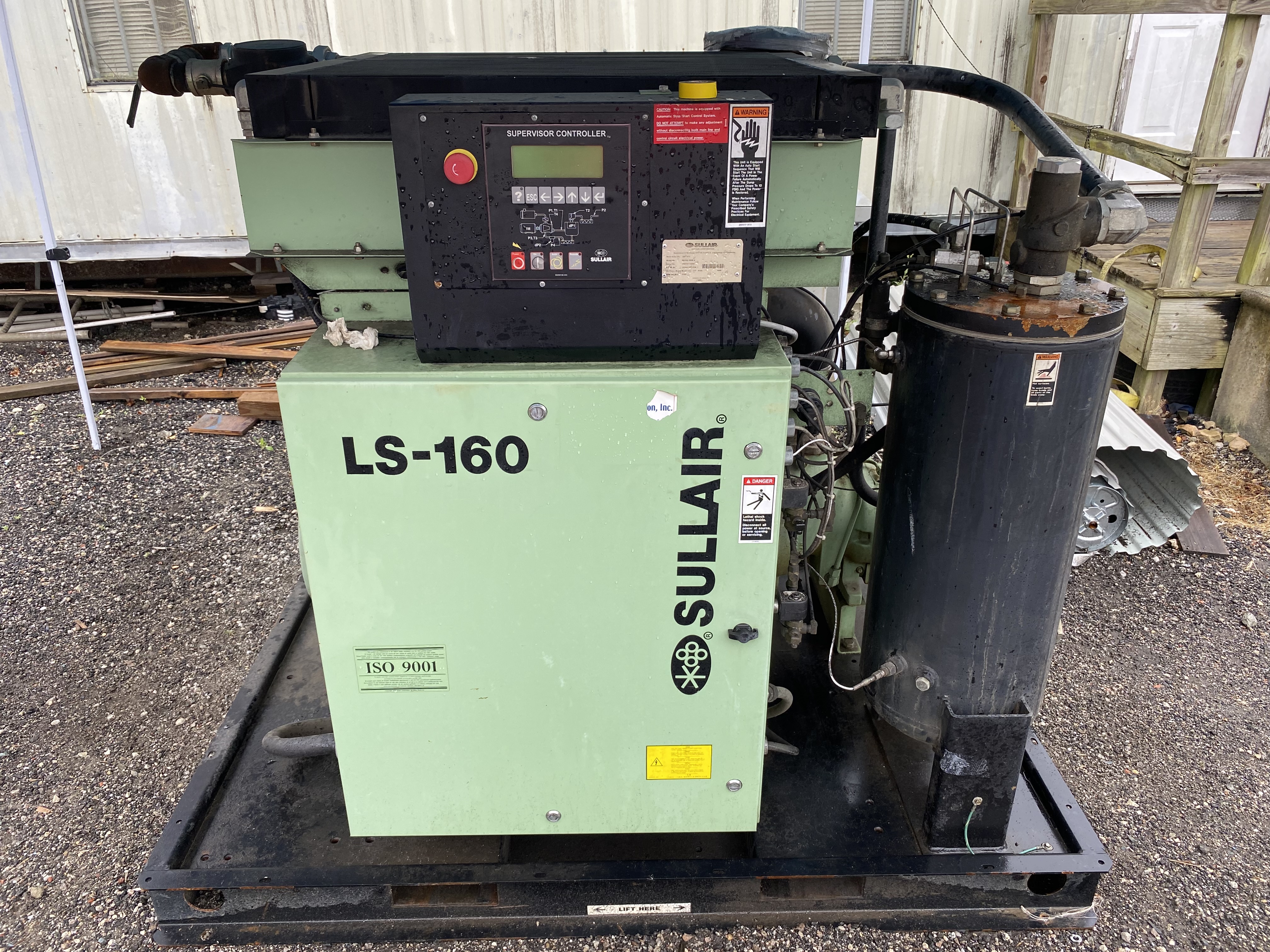 Sullair #LS160-100H/A, Rotary Screw Air Compressor, 125/135 psig, 100 HP, 1780 RPM, 460 V., 28,496 run hours