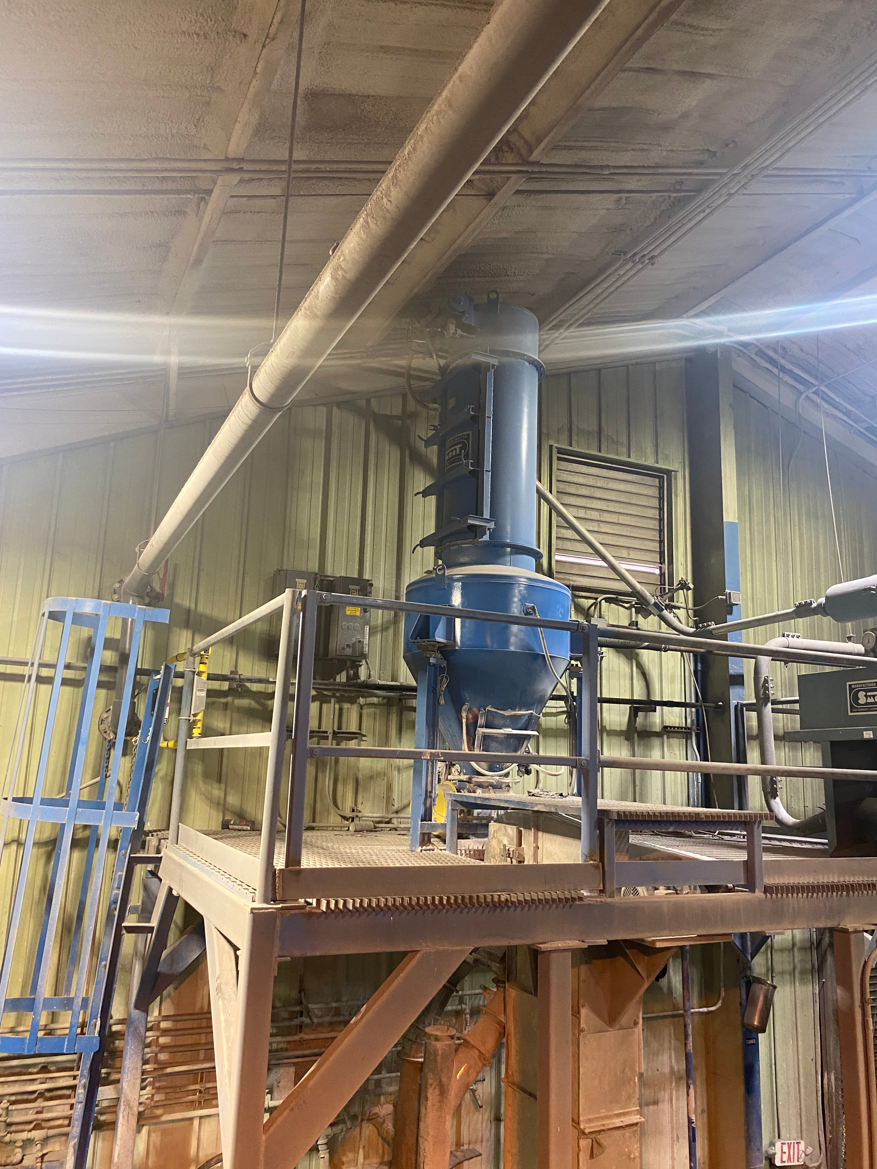 Smoot, vacuum transfer, 48FR7 filter receiver, 41 sq.ft. media, 16 cu.ft. hopper, rotary valve, Tuthill #21R2