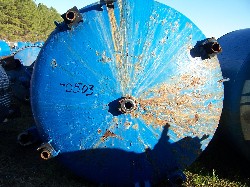 Tanque vertical con recubrimiento de vidrio De Dietrich de 2000 galones, 84" de diám. x 80" de pared recta