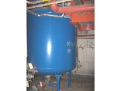 Tanque vertical con recubrimiento de vidrio Pfaudler Chemstor #CV-84-2000 de 2000 galones, vidrio #5014, 84"
