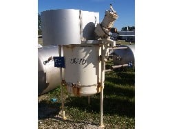 100 gallon Pfaudler, Glass Lined Open Top Tank, #5015 glass, 30.5" diameter x 40" deep, 25/FV psi @ 450°F