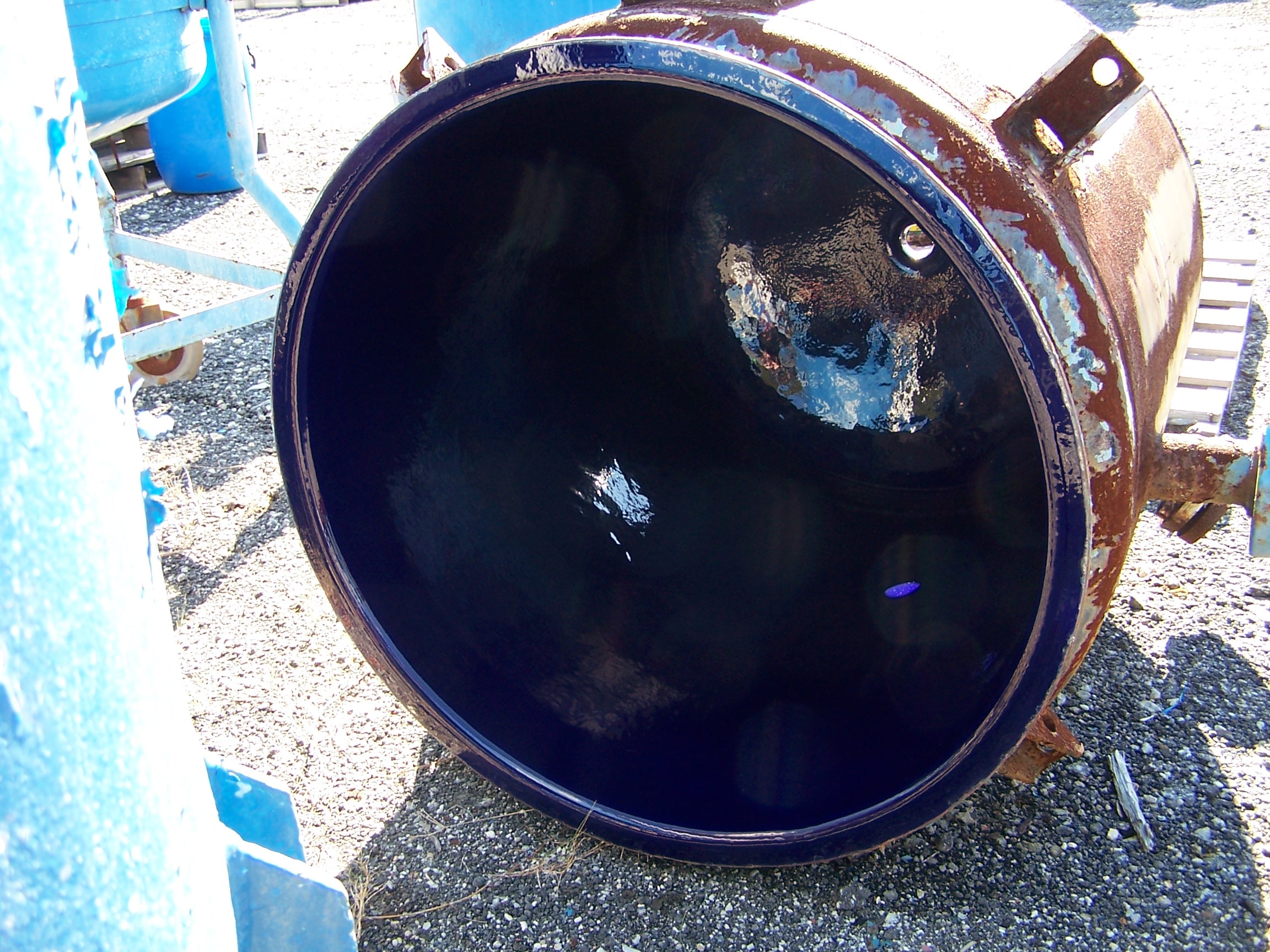 100 gallon Pfaudler #JVR30-100-25-75, Jacketed Glass Lined Vacuum Receiver, #5015 glass, 30" diameter x