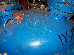 100 gallon Pfaudler #VR32-100-150, Glass Lined Vacuum Receiver, Vertical, #9115 glass, 32" diameter x 36.25"