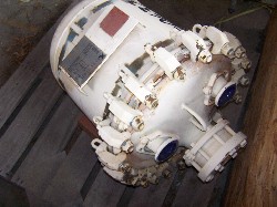 30 gallon Pfaudler, Glass Lined Vacuum Receiver, #9115 glass, 20" diameter x 23" deep, 25/FV psi @ 450°F