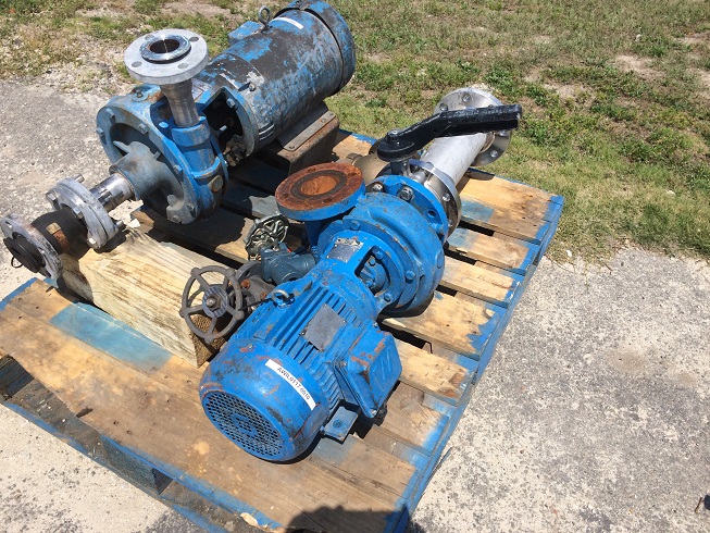 Carver Pump #GH-4x3x7-10P-AI, Centrifugal Pump, 6.9" impeller, 3 HP, 1750 RPM, 230-460 V., Fr. 182JP