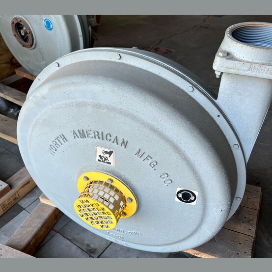 170 cfm, North American #2320-19/2-T2, Centrifugal Blower, 20 psi, 2 HP, 3450 RPM, 208-230/460 Volts, (2