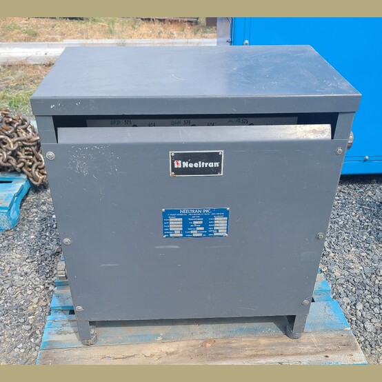 63 KVA 480/575 Primario, 380Y/220 Secundario, Neeltran, Transformador tipo seco, elevación de 150° C