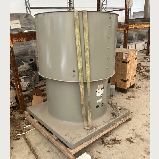 Greenheck #TAUD-36-325-A100, Tube Axial Upblast Roof Exhaust Fan, Stainless Steel, 36" diameter, 10 HP, 1725