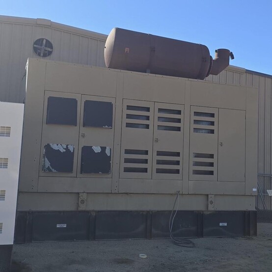 1500 KW Mitsubishi #PS1500M2, Diesel Generator Set, 4160 Volts, S12R-PTAA2 engine, 1800 RPM, switchgear &