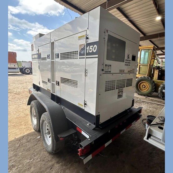120 KW MultiQuip #DCA-150SSJU4F, Portable Diesel Generator Set, John Deere Tier 4 Final engine, 480/240/120