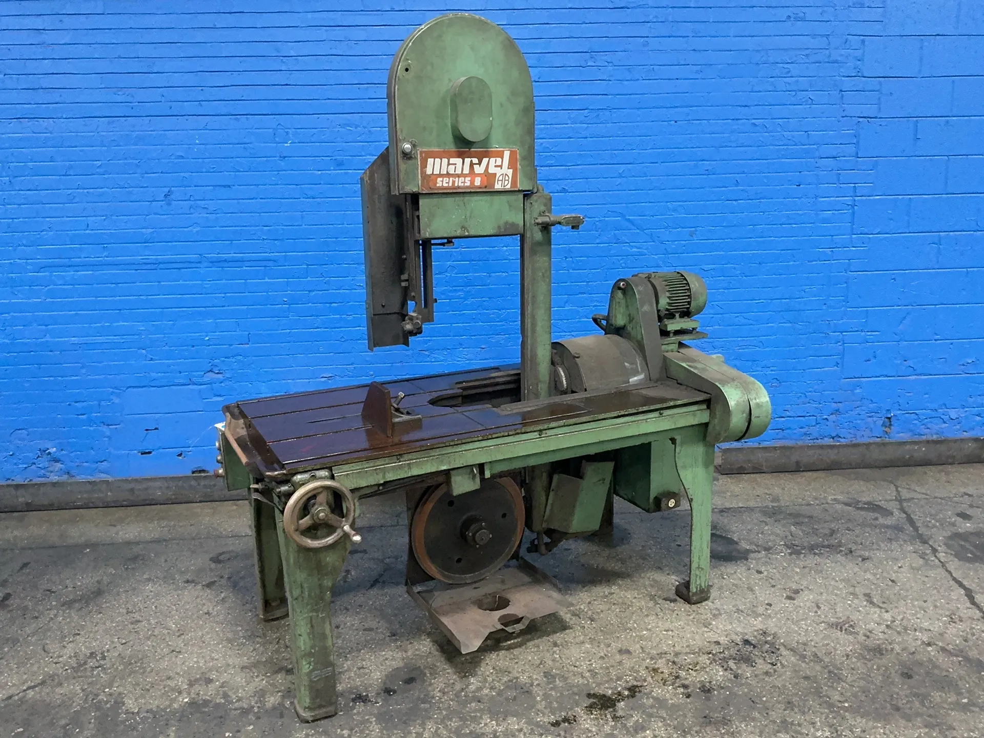 16" Marvel #B0014FLF2AAH, Metal-Cutting Vertical Band Saw, 33" x 38" table, 1 HP, 1745 RPM, 230/460 V.