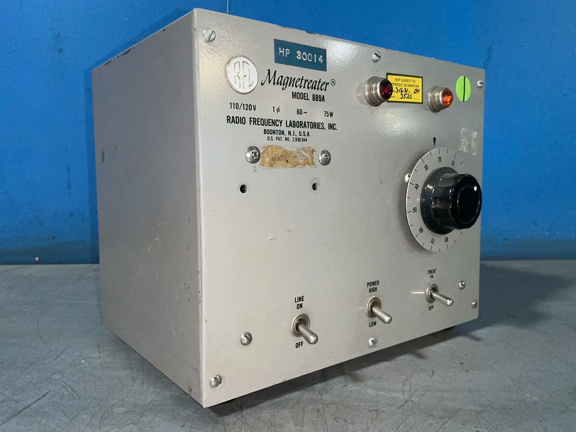 Radio Frequency Laboratories #889A, Magnetreater, 75 width, 110/120 V.