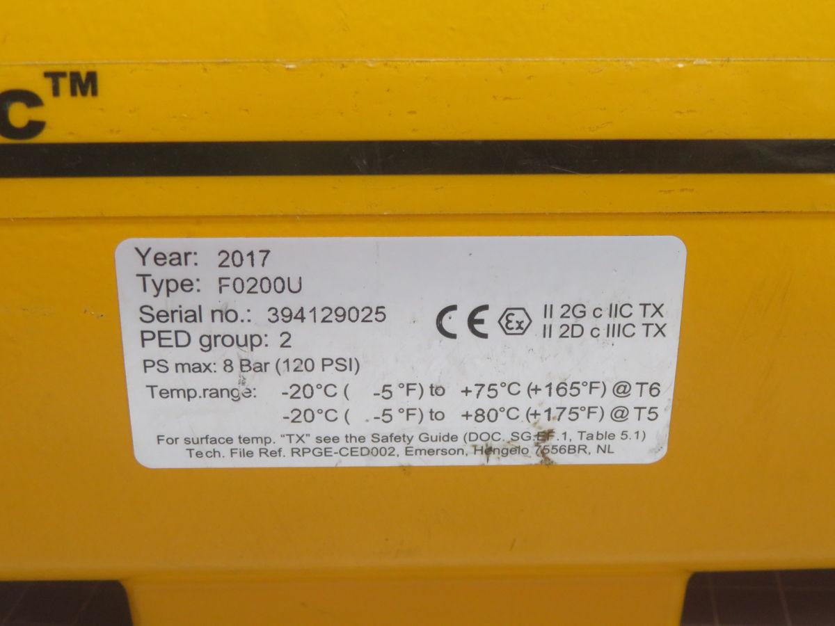 Elomatic #F0200U, valve actuator, 8 bar max