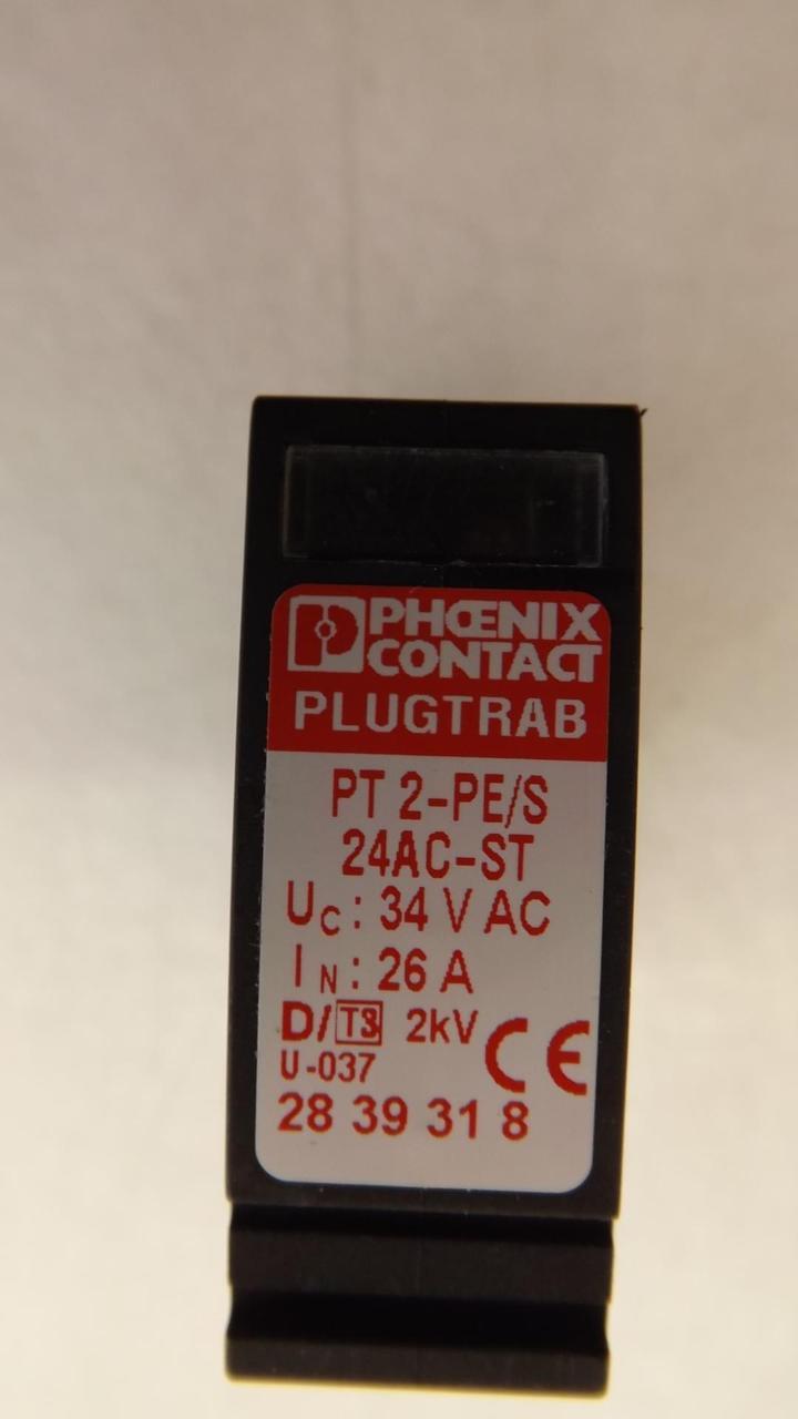 Phoenix Contact #PT-2-PE/S, 24 AC-ST surge suppressors, 34 Volts AC, 26 Amp, LOT of 11