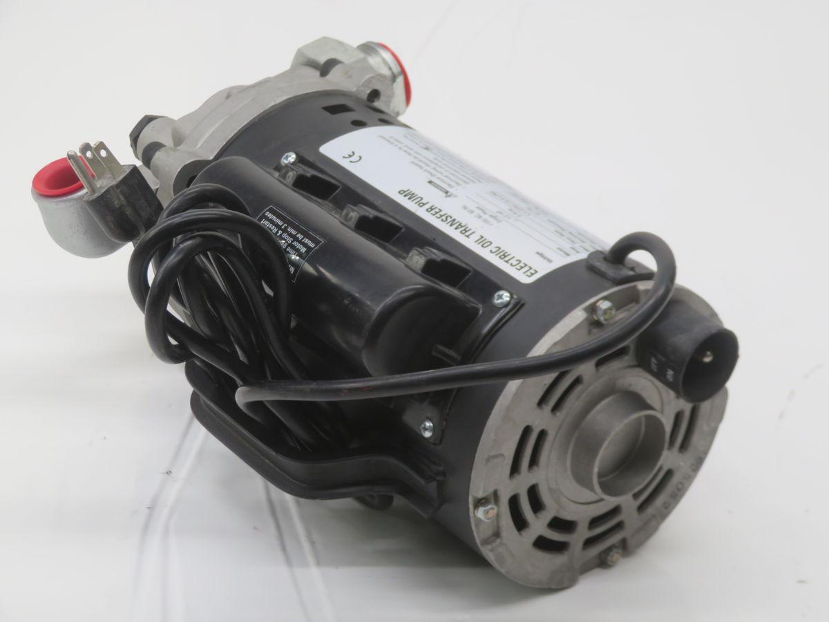 Dayton #12F735A, electric oil transfer pump, 1/2 HP, 115 V. AC, 1 phase, 9 Amp