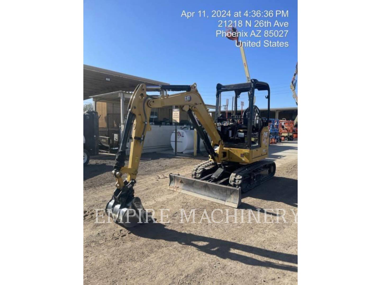 Caterpillar 302.7-7E, 1074 hours, S/N: CZ602738, 2022