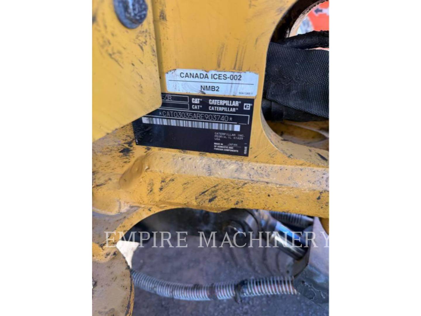 Caterpillar 303.5-07CA, 1434 hours, S/N: RE903740, 2023
