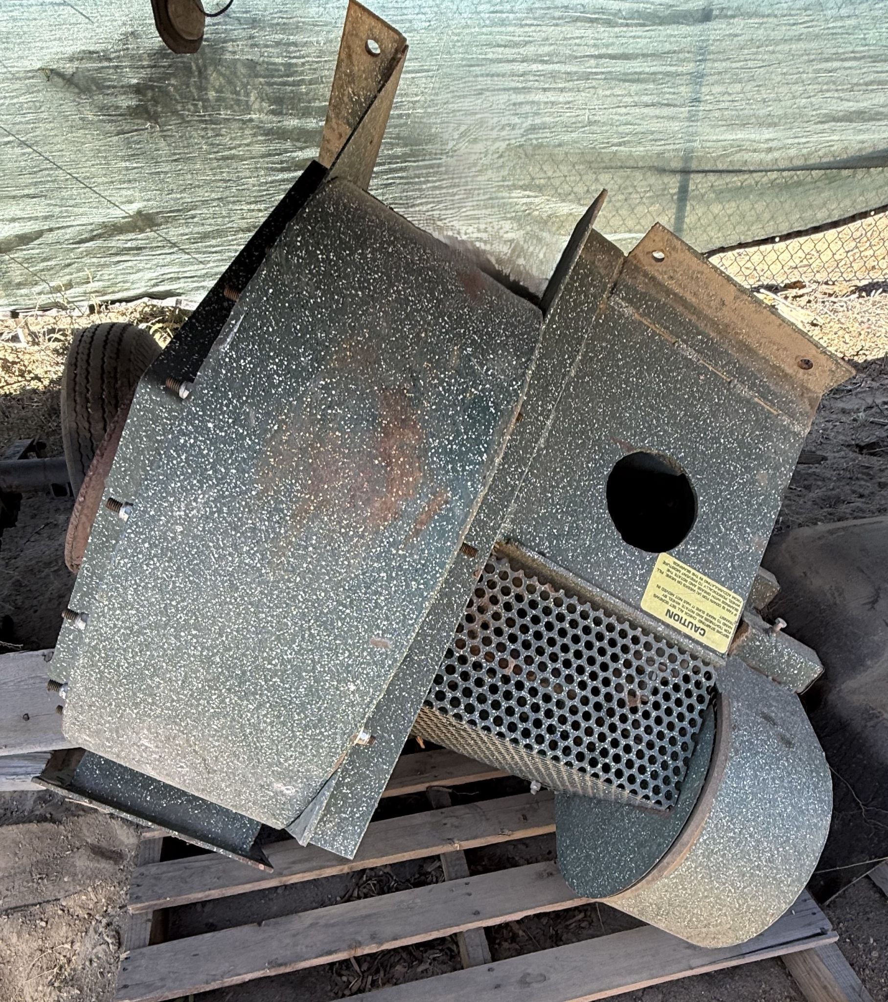 International Industrial Fan #11-AH, Material Handling Blower, 200&deg;F max. temp., 5 HP Toshiba motor, 2121