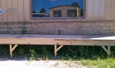 42" wide x 30' long, Rubber belt conveyor, used