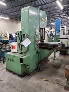 26" DoAll #2624-4, vertical band saw, 32" x 40" table, 7-1/2 HP, 50-8000 FPM, 1964, #18023