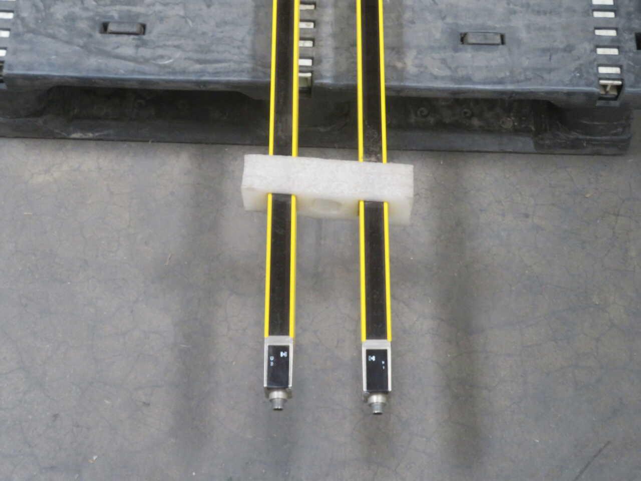 Leuze #MLC502T30-1800, type 4 safety light curtain pair, 30 mm, 1800 mm