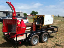 Wallenstein #BX92S-Red, used modified chipper, chipping unit has approximately 15 hours of use, new blades
