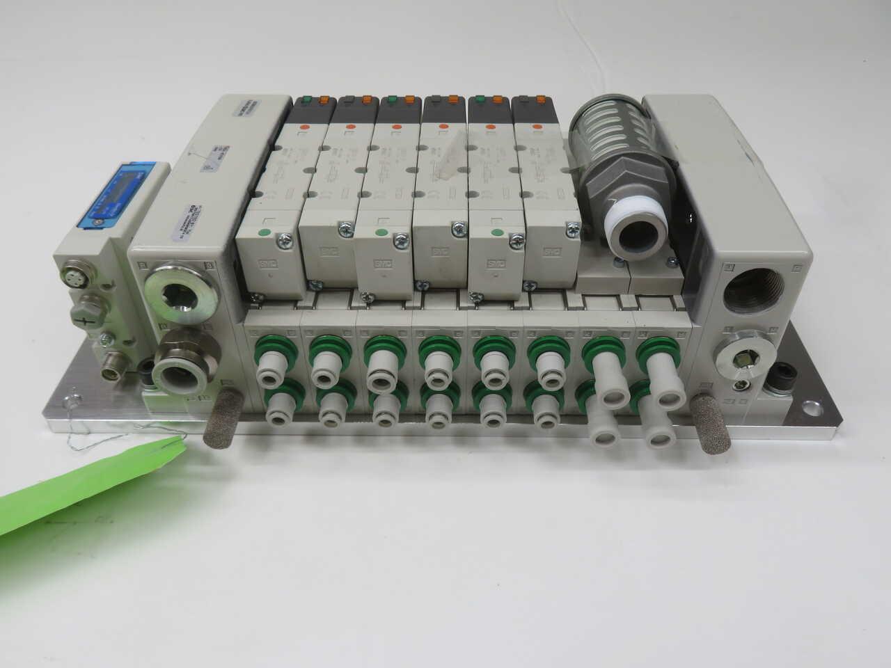 SMC #VV5QC41-08C12FSEAN-X132, VV5Q manifold, 4/5 port solenoid valve