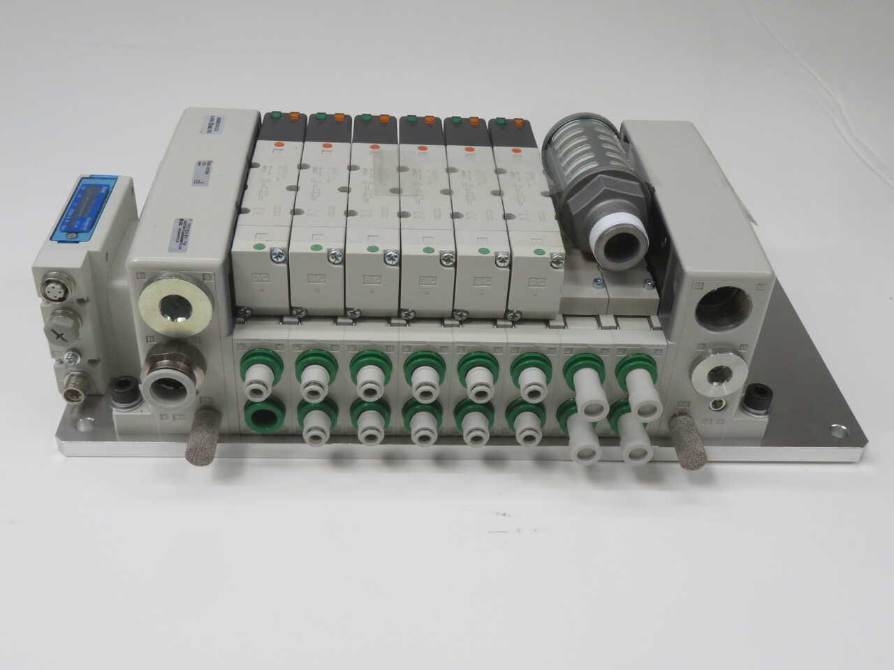SMC #VV5QC41-08C12FSEAN-X132, VV5Q manifold, 4/5 port solenoid valve (8 available)