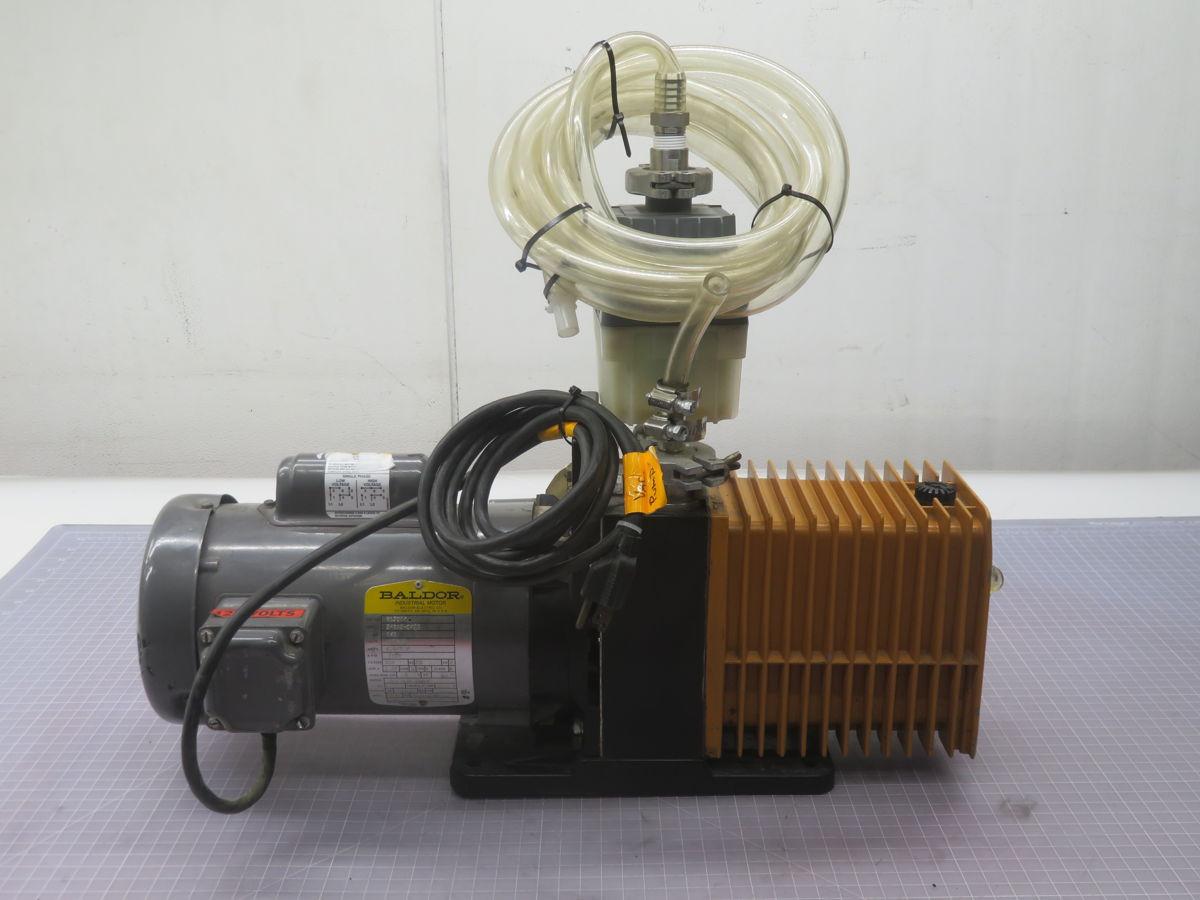 Alcatel #ZM2008A, vacuum pump, .5 HP, 1725 RPM, 1 phase, 115-230 V., 56C frame, TEFC