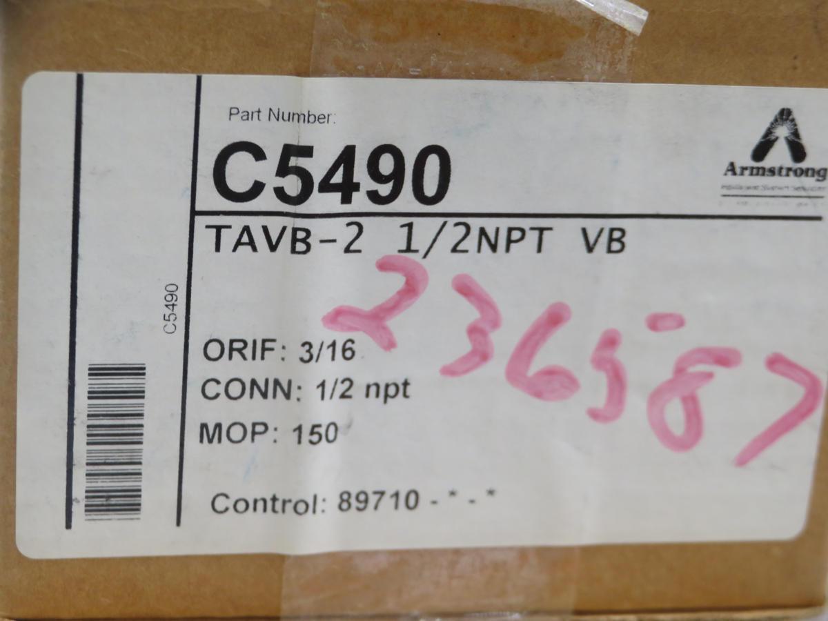 Armstrong #C5490, thermostatic air vent, 1/2" NPT (2 available)