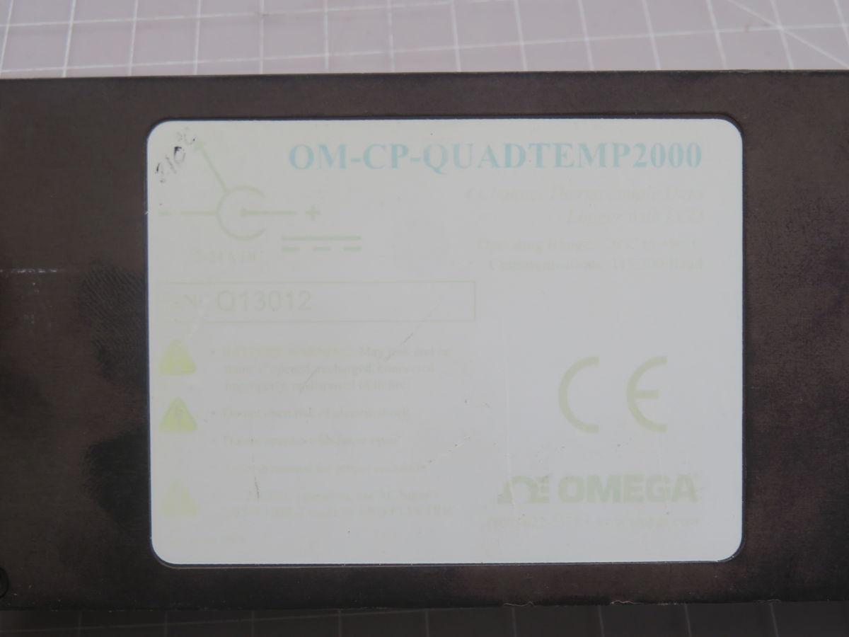 Omega Design Engineering #OM-CP-QUADTEMP2000, 4 channel temperature recorder w/ display, 7-24 Volts DC