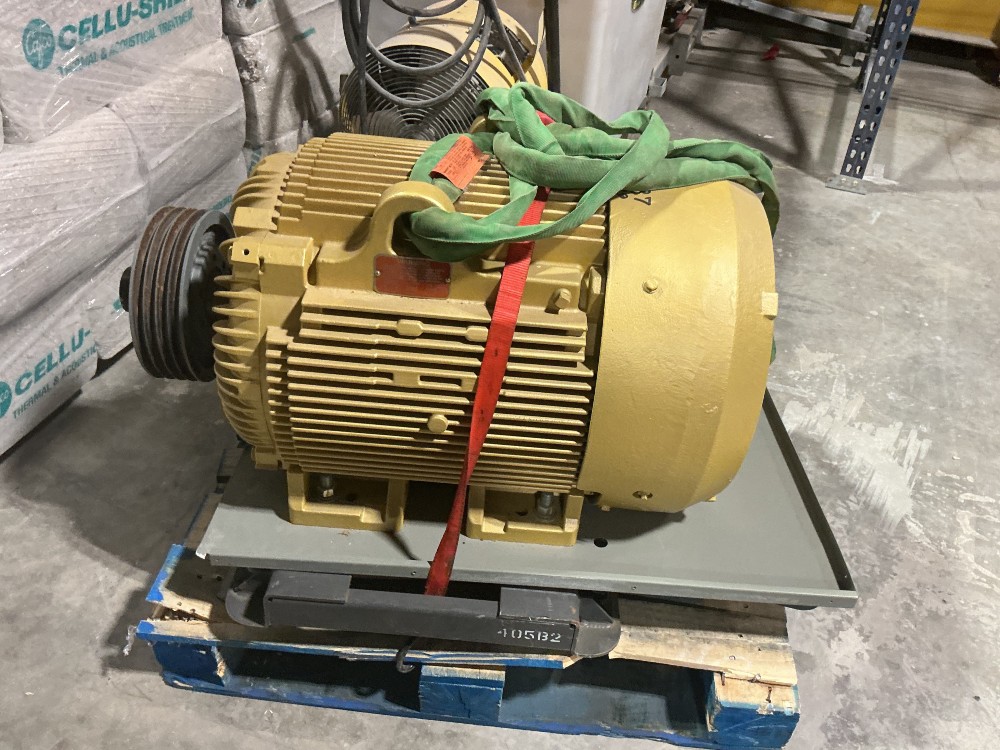 100 HP 1785 RPM Baldor Super E, Frame 405T, TEFC, 230/460 Volts, 3 phase, 60/50 Hz., inverter duty 10:1 CT